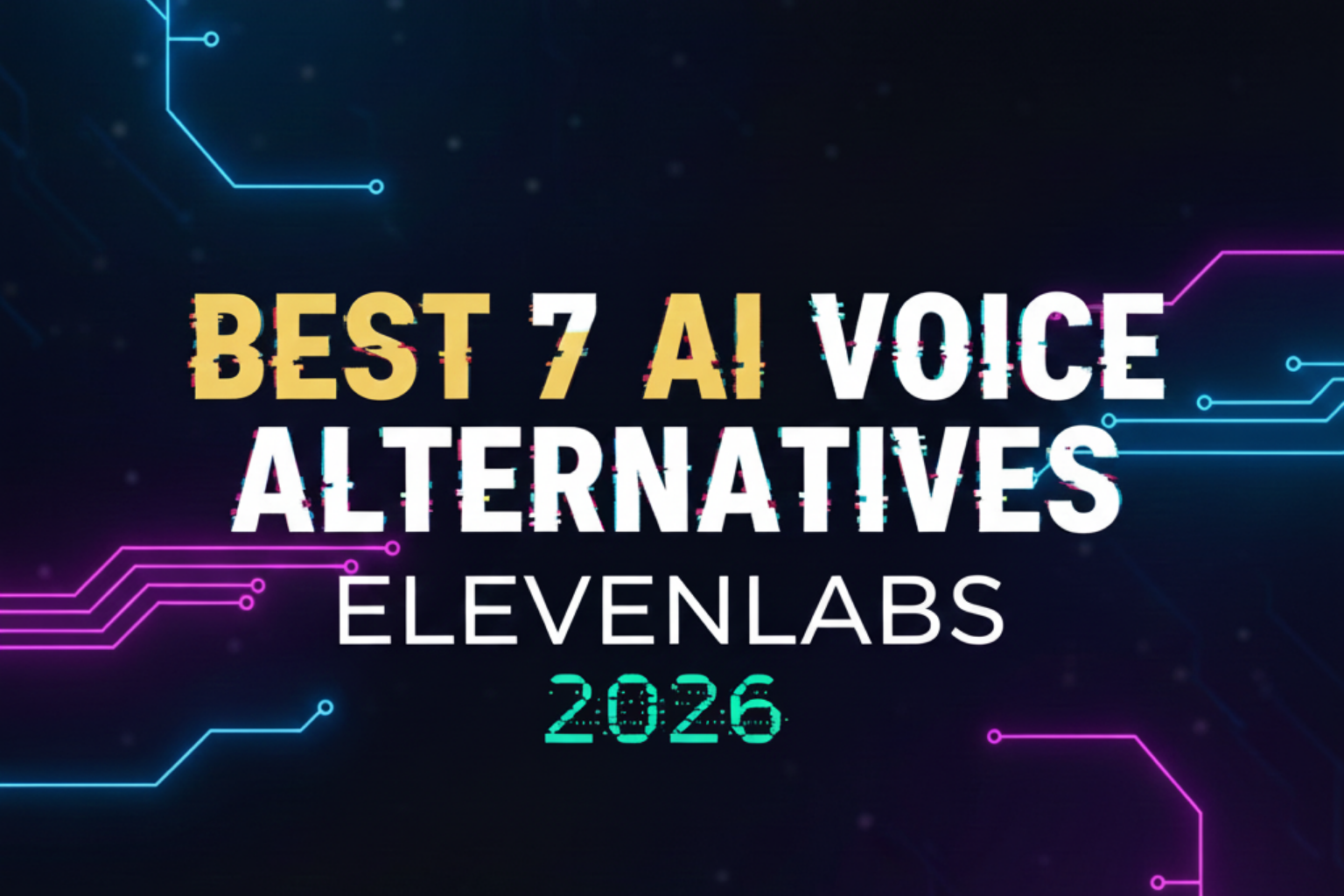Comparison of the 7 best AI voice alternatives to ElevenLabs for 2026.