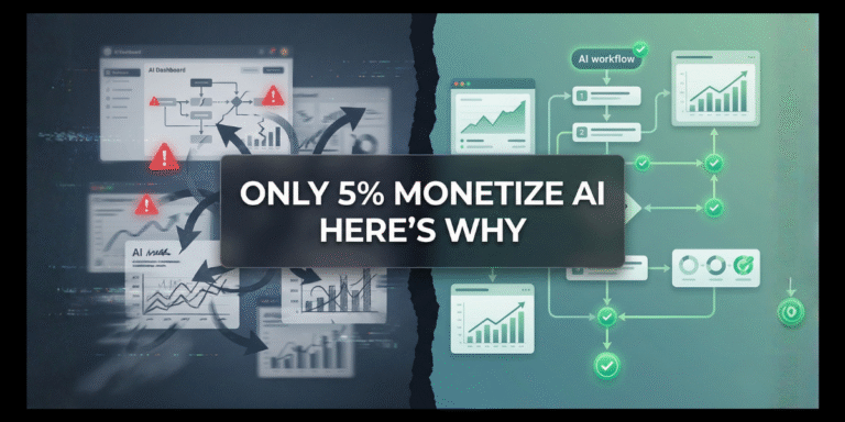 High-impact dashboard showing the gap between scaling AI workflows and declining profit margins due to hidden inference costs in 2026