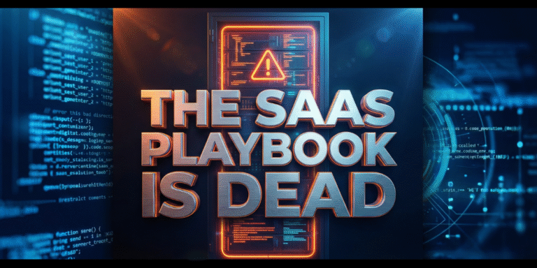 Vertical split-screen illustration showing the contrast between traditional SaaS marginal costs and AI monetization infrastructure governance