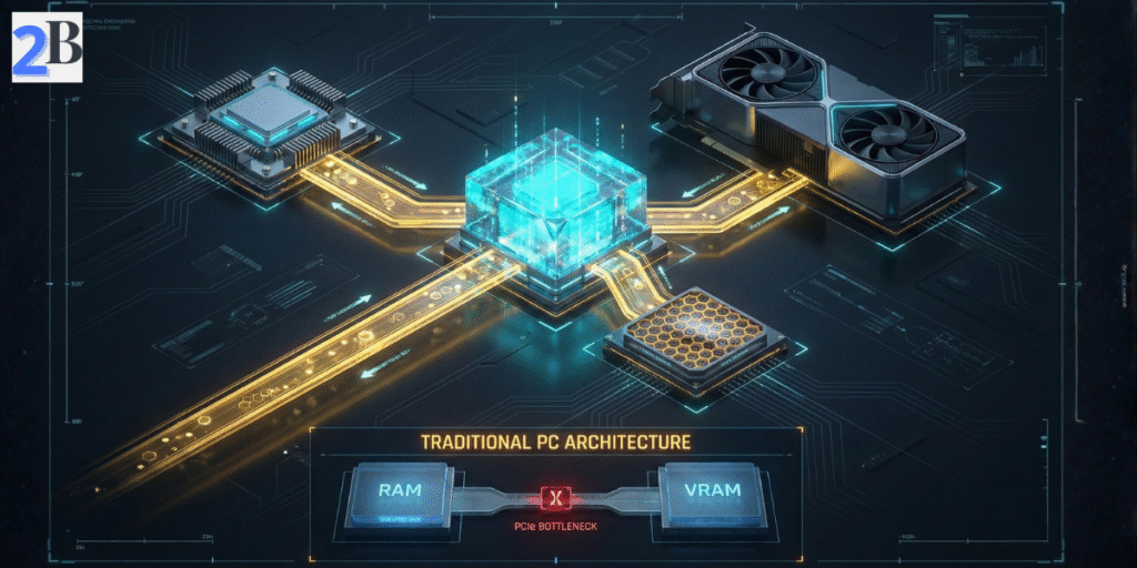 Apple M4 Unified Memory Architecture representation of technical diagram for AI inference.